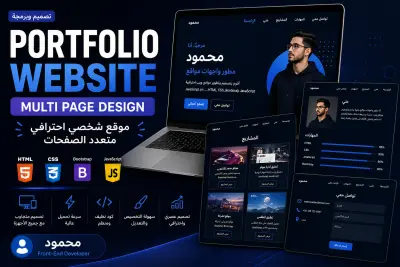 هصمملك Portfolio Website احترافي بـ HTML CSS Bootstrap و JavaScript