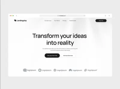 تصميم واجهة Front-End احترافية من صفحتين متجاوبة (Responsive Website)