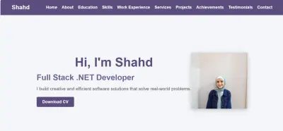 عملPortfolio كامل متجاوب مع جميع الأجهزة ويحتوي علي المشاريع السابقة