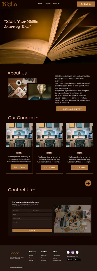 تصميم وتطوير صفحه هبوط (Landing Page ) احترافيه