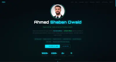 تصميم موقع Portfolio احترافي