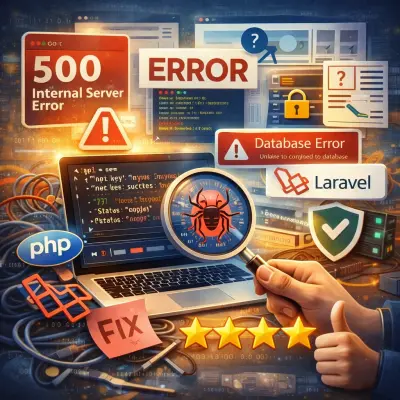 إصلاح أخطاء برمجية وحل مشاكل المواقع (PHP & Laravel)