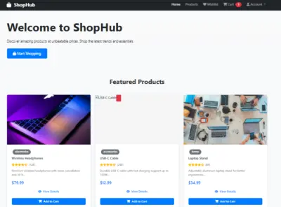 إنشاء متجر إلكتروني احترافي Frontend باستخدامHTML CSS JS ES6