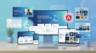 نشاء و تطوير موقع ويب باستخدام Angular و Tailwindcss