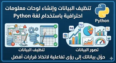 تنظيف البيانات وإنشاء لوحات معلومات احترافية باستخدام لغة Python