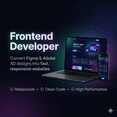 صورة العمل تصميم واجهات ويب احترافية و  تحويل تصميمات Figma إلى مواقع ويب احترافية باستخدام HTML و CSS و Bootstrap