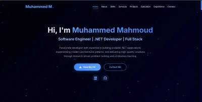 تصميم وتطوير موقع Portfolio شخصي