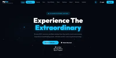 سأصمم صفحة هبوط احترافية لمعرض سيارات أو مشروع سيارات