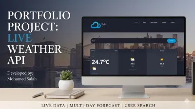 تطوير تطبيق ويب لعرض حالة الطقس بدقة وتحديثات مباشرة