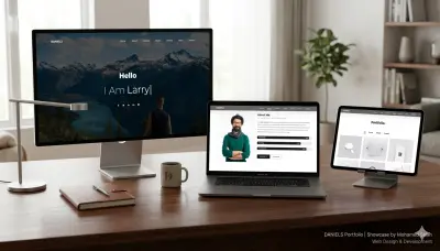 تصميم وتطوير موقع تعريفي شخصي (معرض أعمال) احترافي