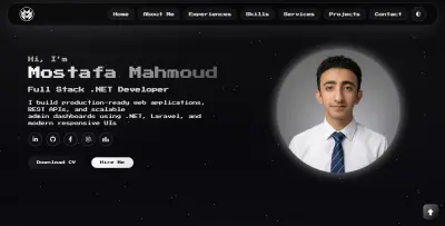 انشاء موقع Portfolio باستخدام html و css و javaScript