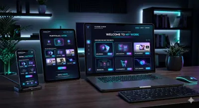 انشاء موقع Portfolio باستخدام html و css و javaScript