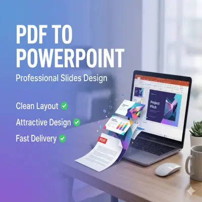 تحويل PDF إلى عرض PowerPoint منظم وجذاب