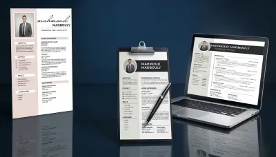 تصميم سيرة ذاتية CV بشكل احترافي وجذاب