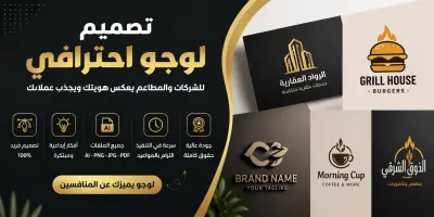 سأصمم لوجو احترافي للشركات والمطاعم يعكس هوية قوية وجذابة