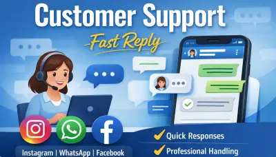 الرد على رسائل العملاء بسرعة واحترافية (واتساب / إنستجرام)