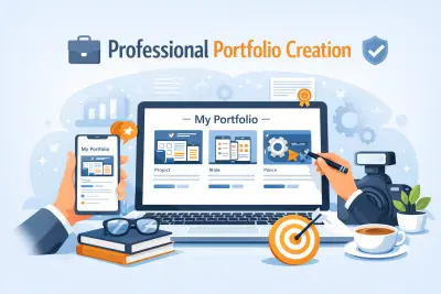 إنشاء برتفوليو احترافي