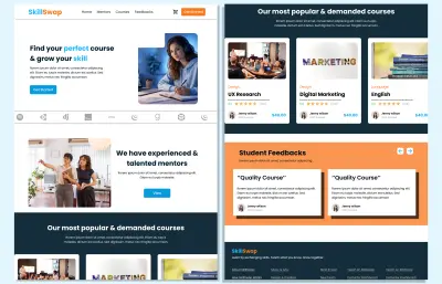 تصميم صفحة هبوط (Landing Page) مميزة تساعدك على عرض خدماتك أو منتجك بشكل جذاب وسهل الفهم.