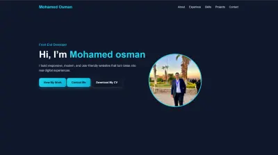 تصميم موقع Portfolio شخصي احترافي عصري لعرض مهاراتك ومشاريعك بشكل جذاب