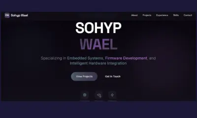 تصميم مواقع Portfolio احترافية