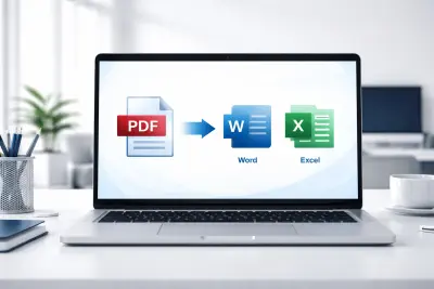 تحويل ملفات PDF إلى Word وExcel باحترافية وسرعة