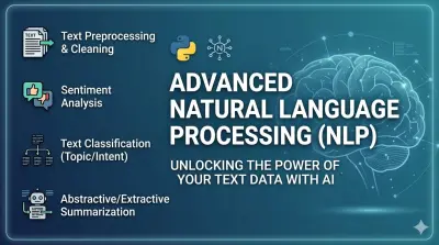 بناء نماذج ذكاء اصطناعي (NLP) متقدمة لتحليل النصوص والمشاعر