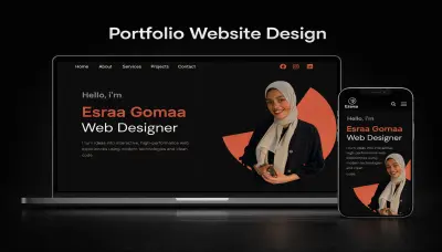 تصميم موقع Portfolio شخصي احترافي Responsive