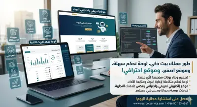 برمجة بوتات ذكية (WhatsApp/Telegram) مع لوحة تحكم وموقع تعريفي