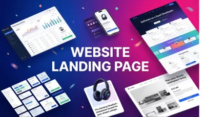 تصميم صفحة هبوط احترافية (Landing Page) متجاوبة وسريعة لزيادة التحويلات