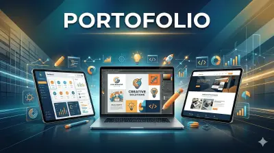 بورتفوليو إبداعي فاخر بتأثيرات Glitch وحركات كانفاس حية