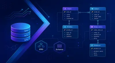 تصميم وتنفيذ قواعد البيانات الاحترافية ERD, Schema, SQL