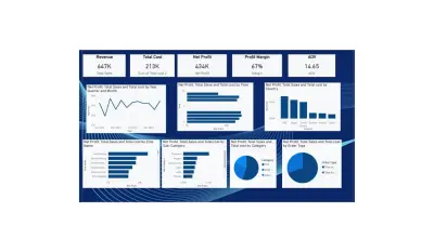 سأقوم ببناء لوحة تحكم Power BI تتضمن تحليل 3 مؤشرات أداء رئيسية (مثل: إجمالي المبيعات، نمو الأرباح، والمنتجات الأكثر مبيعاً) من مصدر بيانات واحد
