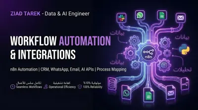 أتمتة سير العمل وربط الأنظمة بالذكاء الاصطناعي (Workflow Automation & n8n)