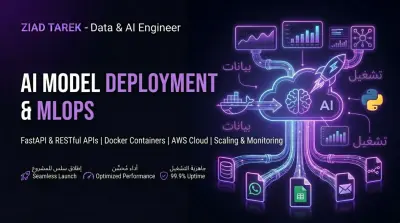 نشر واستضافة نماذج الذكاء الاصطناعي (AI Deployment) وإدارة عمليات الـ MLOps