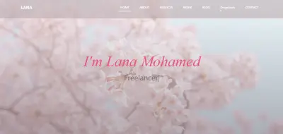 انشاء موقع  Portfolio شخصي احترافي متجاوب لعرض اعمالك