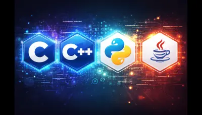 حل مشاكل python, java, c and c++