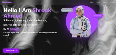 تصميم وتطوير موقع بروفايل شخصي احترافي (Web Profile)