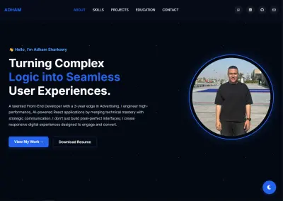 تصميم وبناء معرض أعمال Portfolio احترافي وجذاب