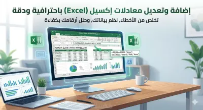 حل مشاكل الإكسيل وبناء المعادلات المحاسبية والتحليلية