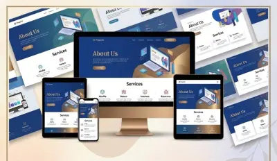 تصميم وتطوير مواقع تعريفية (Landing Pages) احترافية – متجاوب