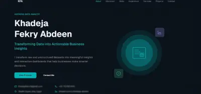 تصميم بورتفوليو شخصي احترافي Portfolio Website