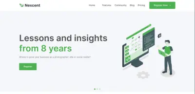 برمجة وتطوير صفحة هبوط (Landing Page) احترافية ومتجاوبة.