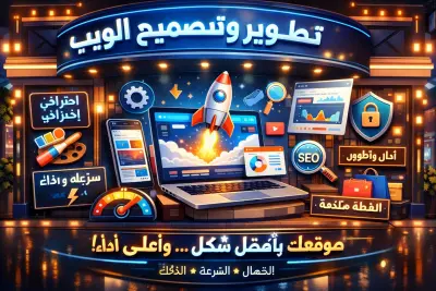 موقع احترافي ومناسب لجميع الأجهزة باستخدام  : Html5 , Css3 ,Javascript .