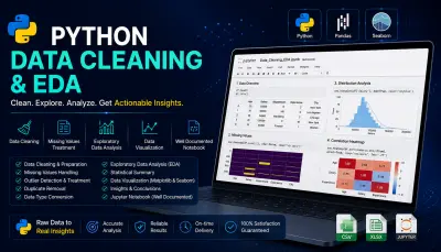 صورة العمل سأقوم بتنظيف البيانات وتحليلها استكشافياً باستخدام Python وPandas وEDA  القسم الرئيسي