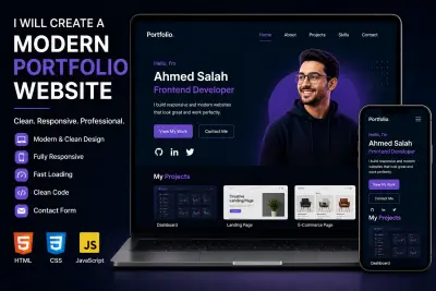 هل تبحث عن موقع بورتفوليو احترافي وبسيط يعرض أعمالك ومهاراتك وخبراتك؟