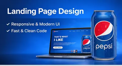 تصميم وتطوير Landing Page احترافية سريعة ومتجاوبة (Responsive)