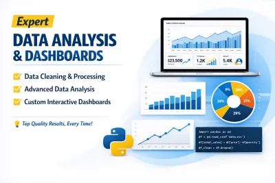 تنظيف وتحليل البيانات وإنشاء Dashboard تفاعلي