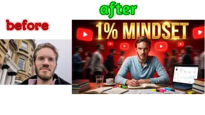 تصميم ثمنيل (Thumbnail) يوتيوب 3D احترافي بجودة 8K لزيادة المشاهدات (CTR)