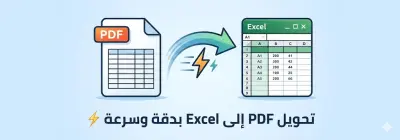 سأقوم بتحويل واستخراج الجداول من ملفات PDF إلى Excel أو CSV بدقة.
