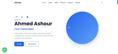 تصميم وتطوير موقع بورتفليو متجاوب واحترافي Portofolio Website
